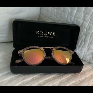 KREWE ST. LOUIS MIRRORED CLASSICS SUNGLASSES